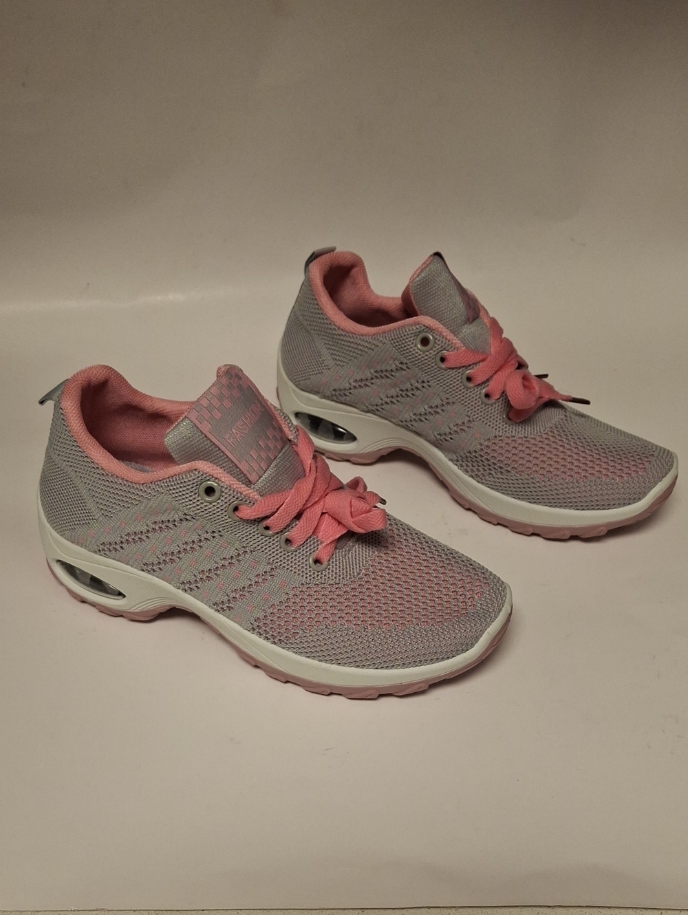 Fashion Forms Gray and Pink Women's Athletic Sneakers